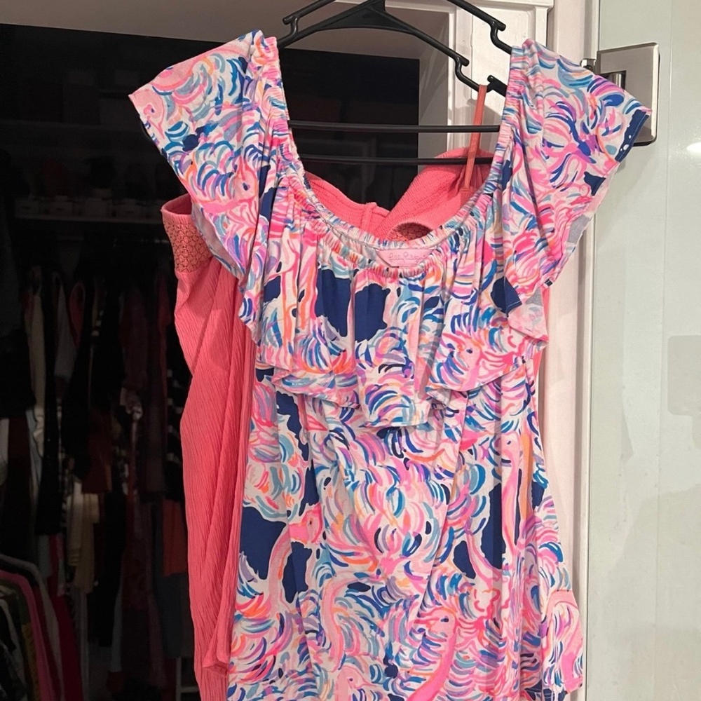 Lilly Pulitzer off the shoulder shirts